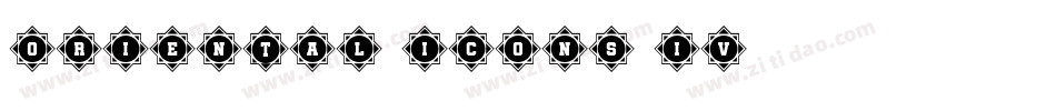 Oriental Icons IV字体转换
